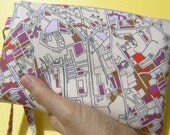 GIFT POUCH, 2 pockets, bridesmaids, flower girls, handmade, iphone  - Los Angeles Uptown
