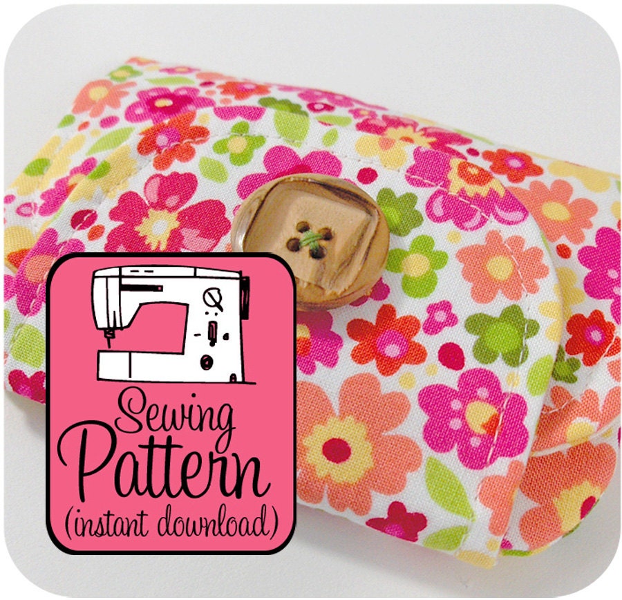Zip Pocket Pouches PDF Sewing Pattern (Instant Download) - 3 Sizes