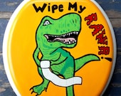 Hand Painted Dinosaur Toilet Seat Wipe My Rawr Funny Geekery