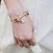 Sail away with me - Brass anchor rope bracelet