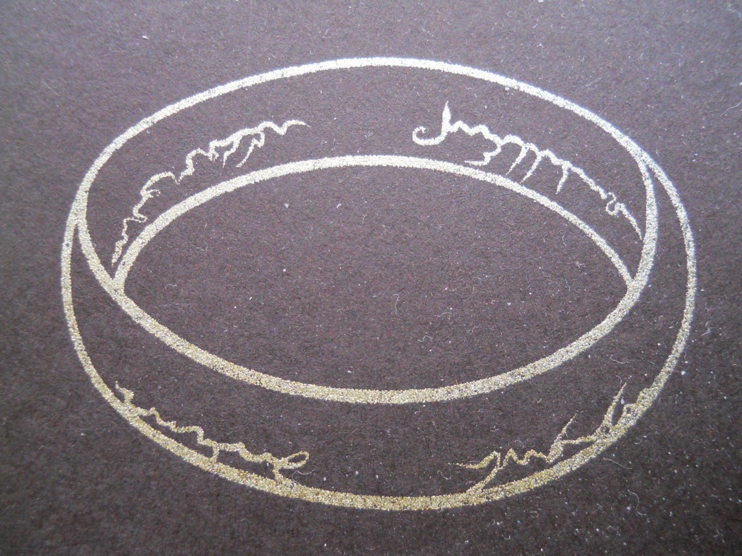 letterpress zine about lord of the rings