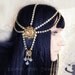 Diabolic Art Deco Rhinestone Headpiece Headdress Art Nouveau Goddess