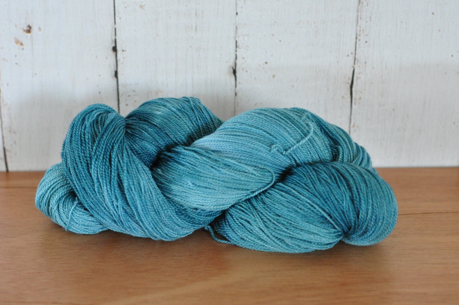 Hand Dyed Merino/Silk Laceweight/Fingering Yarn - Spruce