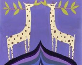twin giraffes