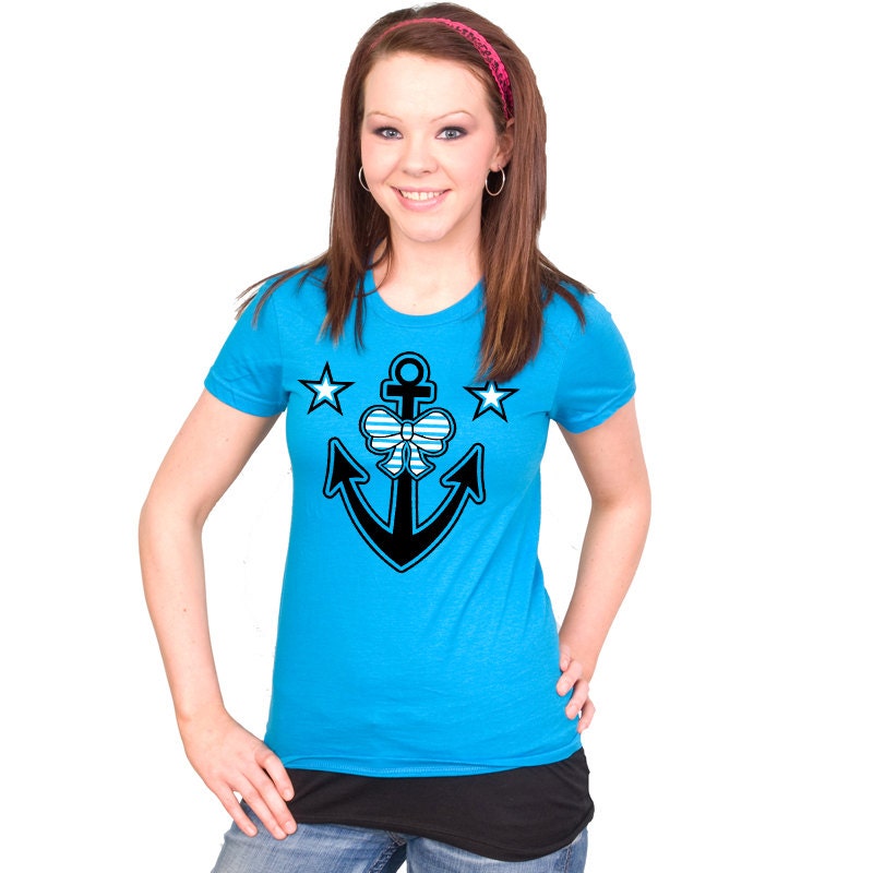 Pretty Anchor American Apparel Fine Jersey Tee