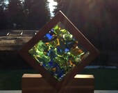 Suncatcher, Sun Catcher, Stained Glass, Beach Glass, Sea Glass, Freestanding