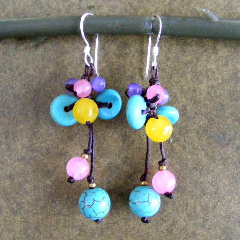 Dangle Earrings Boho Chic Cluster Earrings