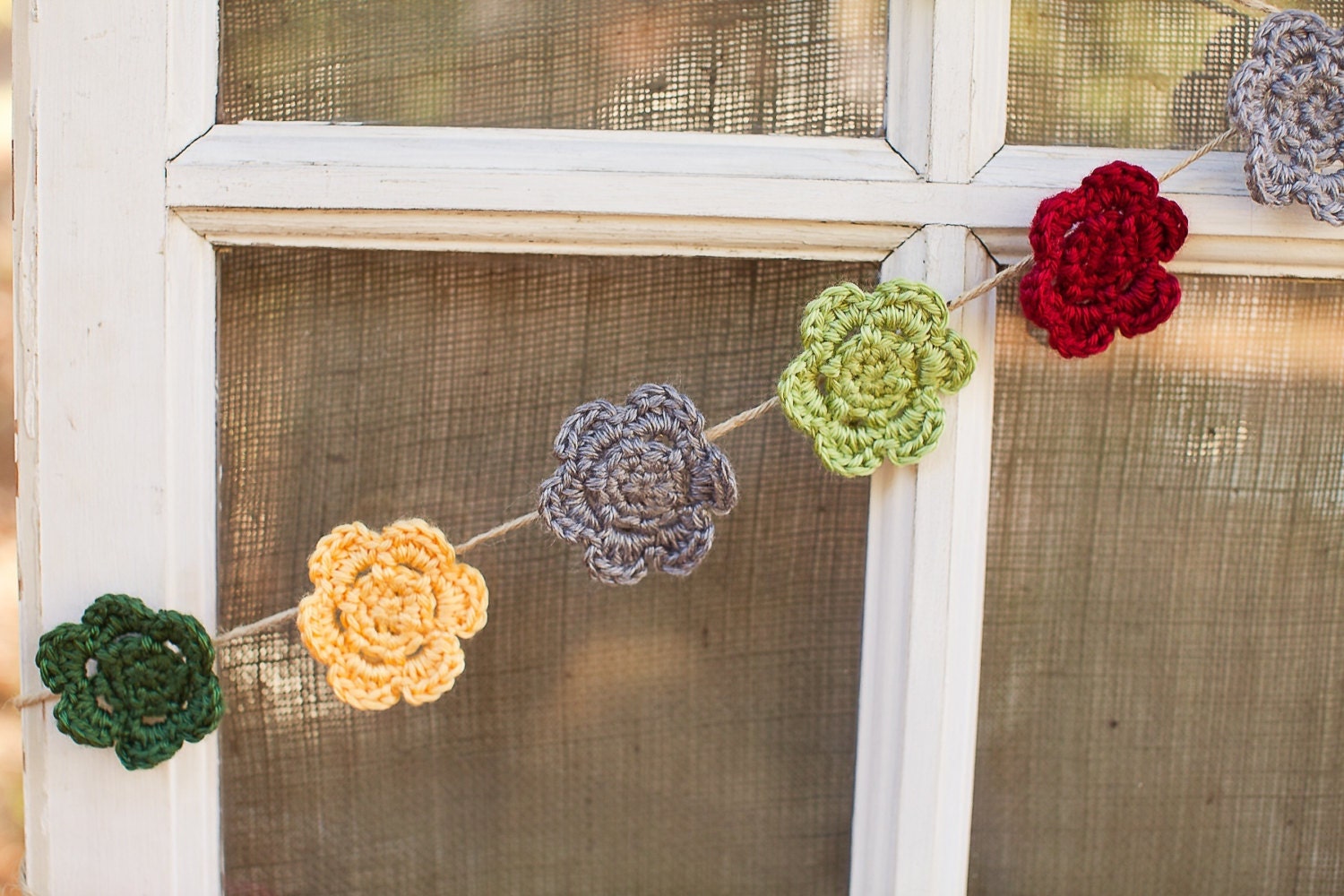 Crocheted Flower Clip - small