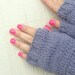Fingerless Gloves In Organic Cotton. Fingers Free Hand Warmers