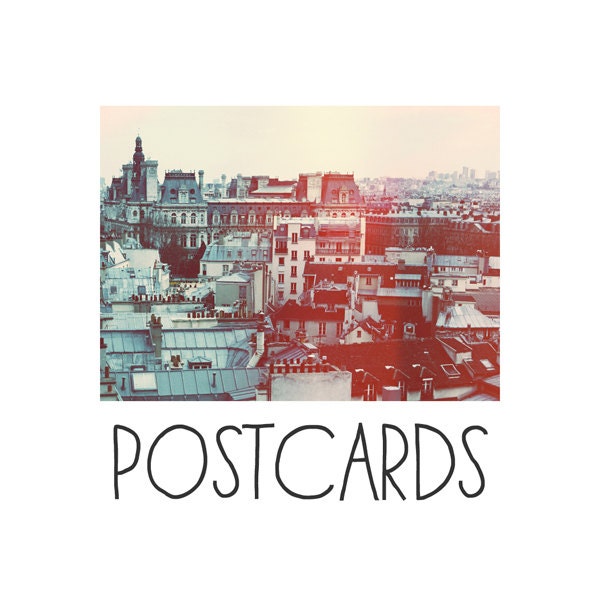 Postcards - Single Card - Blank Cards - Paris Revisited - French Photography - City - Paris Photograph