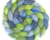 Handpainted Merino Bamboo Silk Roving - 4 oz. VANCOUVER - Spinning Fiber