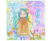 Its a lovely day for rain (reproduction print)