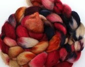 Spiked Punch -- dyed BFL silk top / roving (4 oz.)