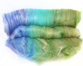 handcarded batts spinning fiber 3.1 oz