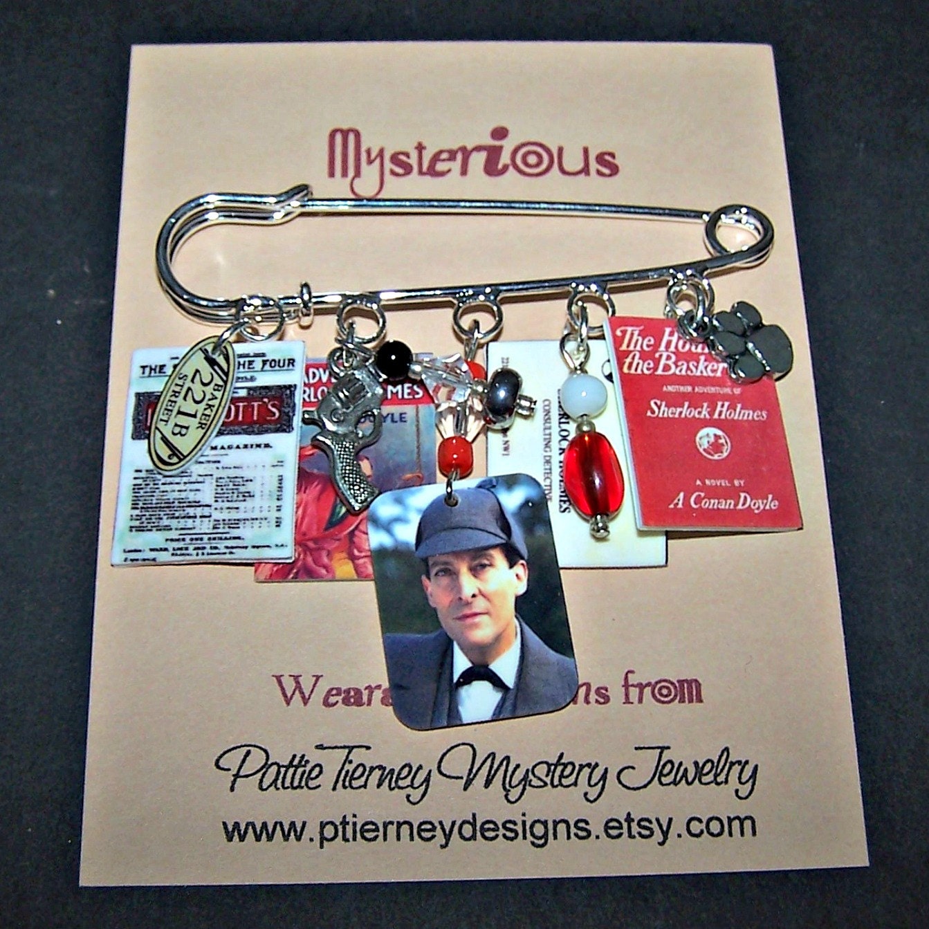 SHERLOCK HOLMES Literary Art Pin