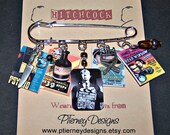 ALFRED HITCHCOCK Wearable Art Pin