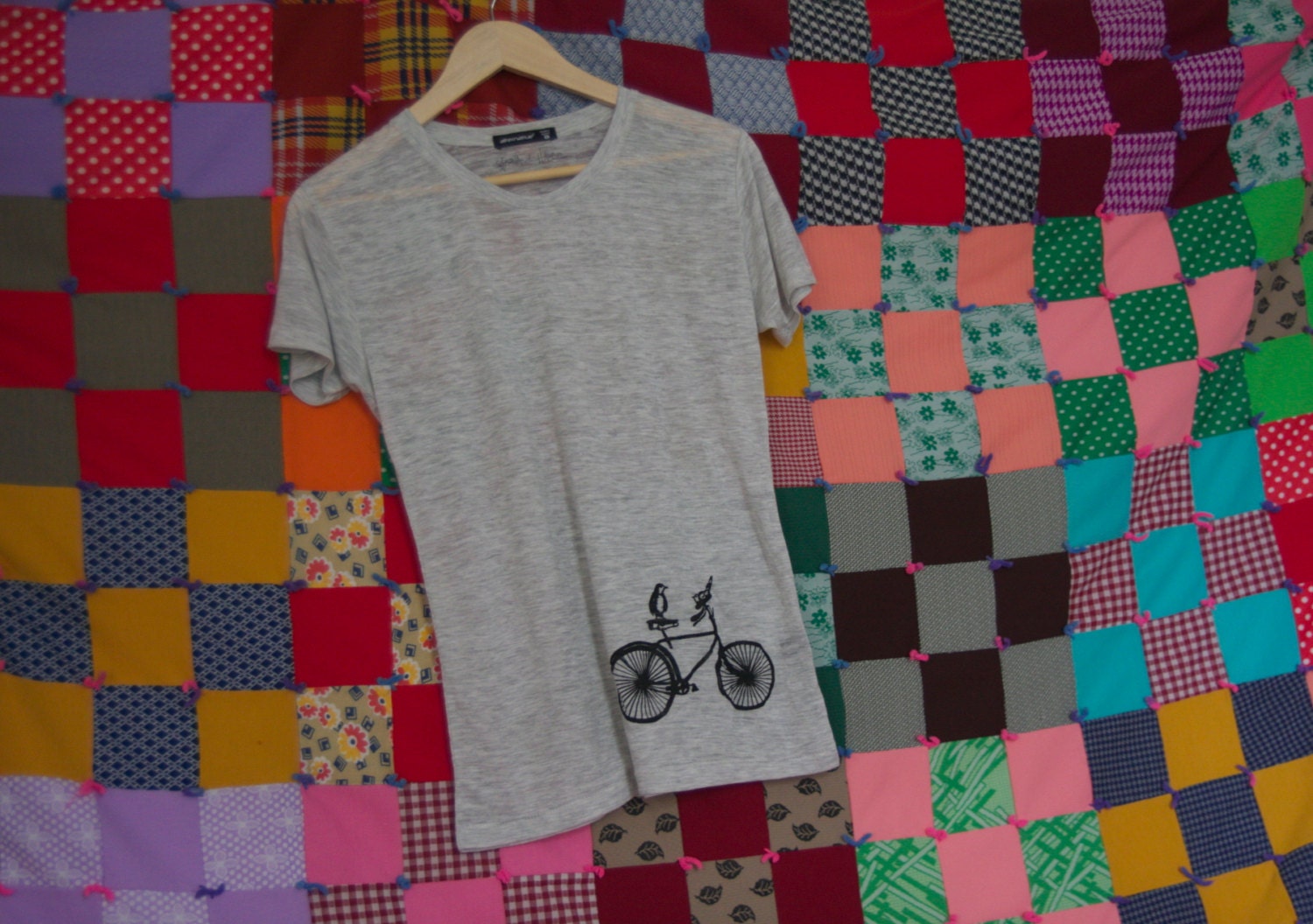 Black Birds' Bike - Women's Burnout t-shirt