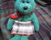 Tartan Day USA Green Ted Kilted Collectible