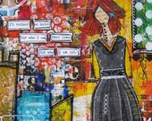 I'd Rather Be Hated Collage Print