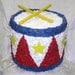 Red White and Blue Drum Pinata - MADE TO ORDER