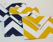NEW Spring 2013 Save on Gift Set of Four - Mother's Day Gifts - Chevron Mini Envelope Clutch- Gift Cards, Business Cards, Mini Wallet