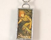 Nancy Drew Soldered Pendant Necklace - Crocodile Island