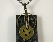 Upcycled Tin Ceiling Necklace