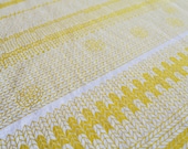 NEW Knit Sampler in Yellow on White