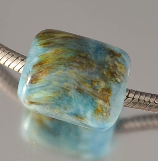 KILLERBEEDZ1 - Islands in the Ocean - Big Hole Barrel Bead (European Charm Bracelet)
