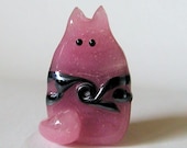 Cat Bead Handmade Lampwork Focal - Rhiannon FatCat