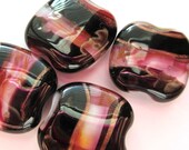 Sunset  - lampwork bead set - 4 beads