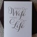 Happy Wife, Happy Life - wedding, love, anniversary card