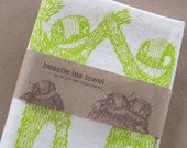 Apple Green Monster Tea Towel