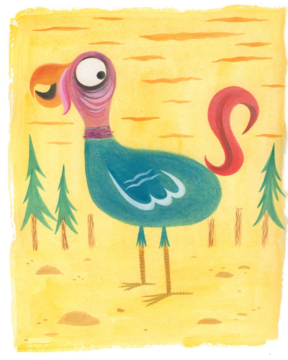 ORIGINAL painting of Turkey by Mike Gorman 9x12 gouache