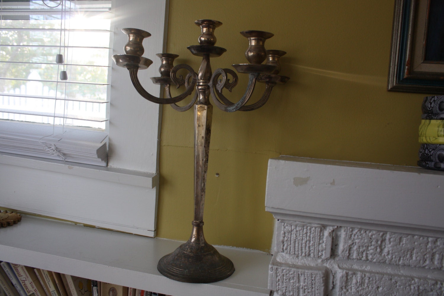 Vintage Silver Plated Candelabra.  Large.  Downton Abbey.