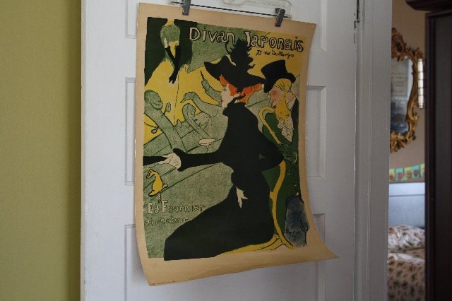 Toulousse-Lautrec Divan Japonais. Large Litho by Penn Prints.
