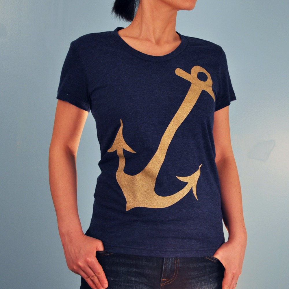 Metalic Anchor Women's Tshirt