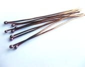 Rusticopper headpins - extra long