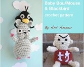 Spirited Away crochet pattern Baby Mouse Blackbird