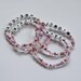 PINK and PURPLE Personalized Party Favors Gift Name ID Bracelet Girls and Boys Infant Child Kid Adult Sizes