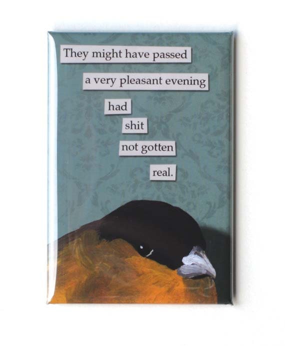 Evening - bird MAGNET