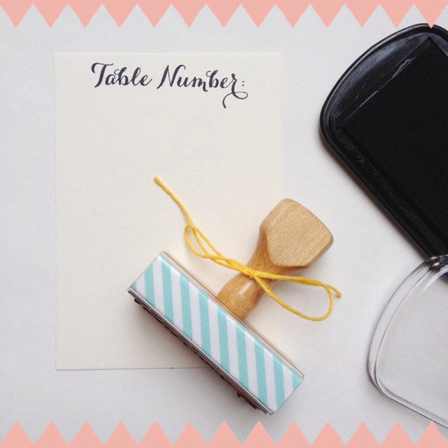 Table Number Stamp