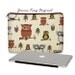 SUPER SALE Laptop Sleeve Women's 13" Retina Display  Padded Laptop Case MackBook Pro 13" Sleeve Owls brown rust blue (RTS)