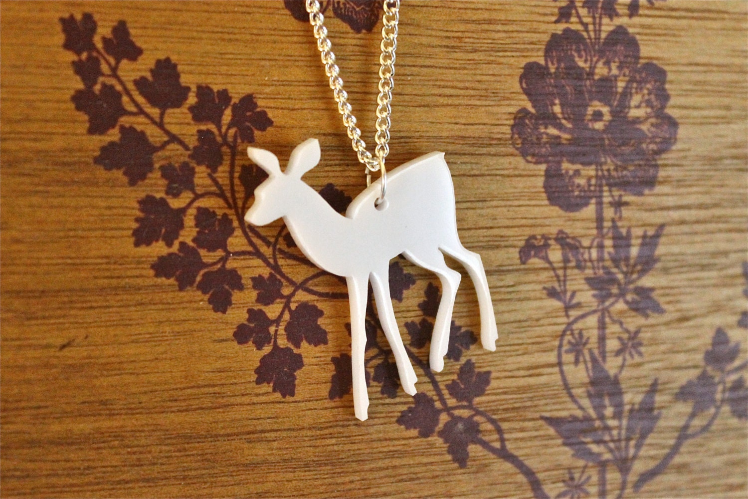 White Deer Necklace