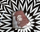 Broken Plate Pendant on Chain - Questlove - Recycled China
