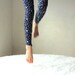 Yoga Leggings Pants with Stars in Navy Blue for Girl sizes 6Months, 12Months, 2, 3, 4, 5, 6