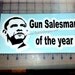 Gun Salesman of the Year car window sticker