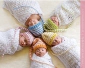 SALE 1 NeWBORN Baby Boy Girl Hat PHoTO PRoP Munchkin Stripe Stocking Cap KNiT to ORDeR Unigender PiCk CoLors Quints By Surprise Tv Oprah si