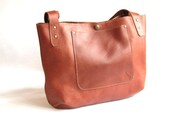 Leather Market Tote Bag