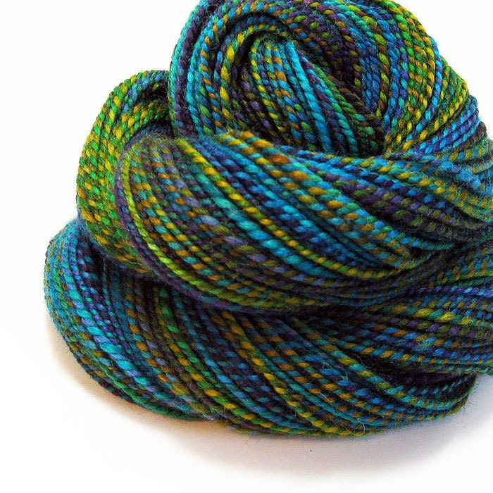 Handspun Yarn - Under The Sea - 160 Yards